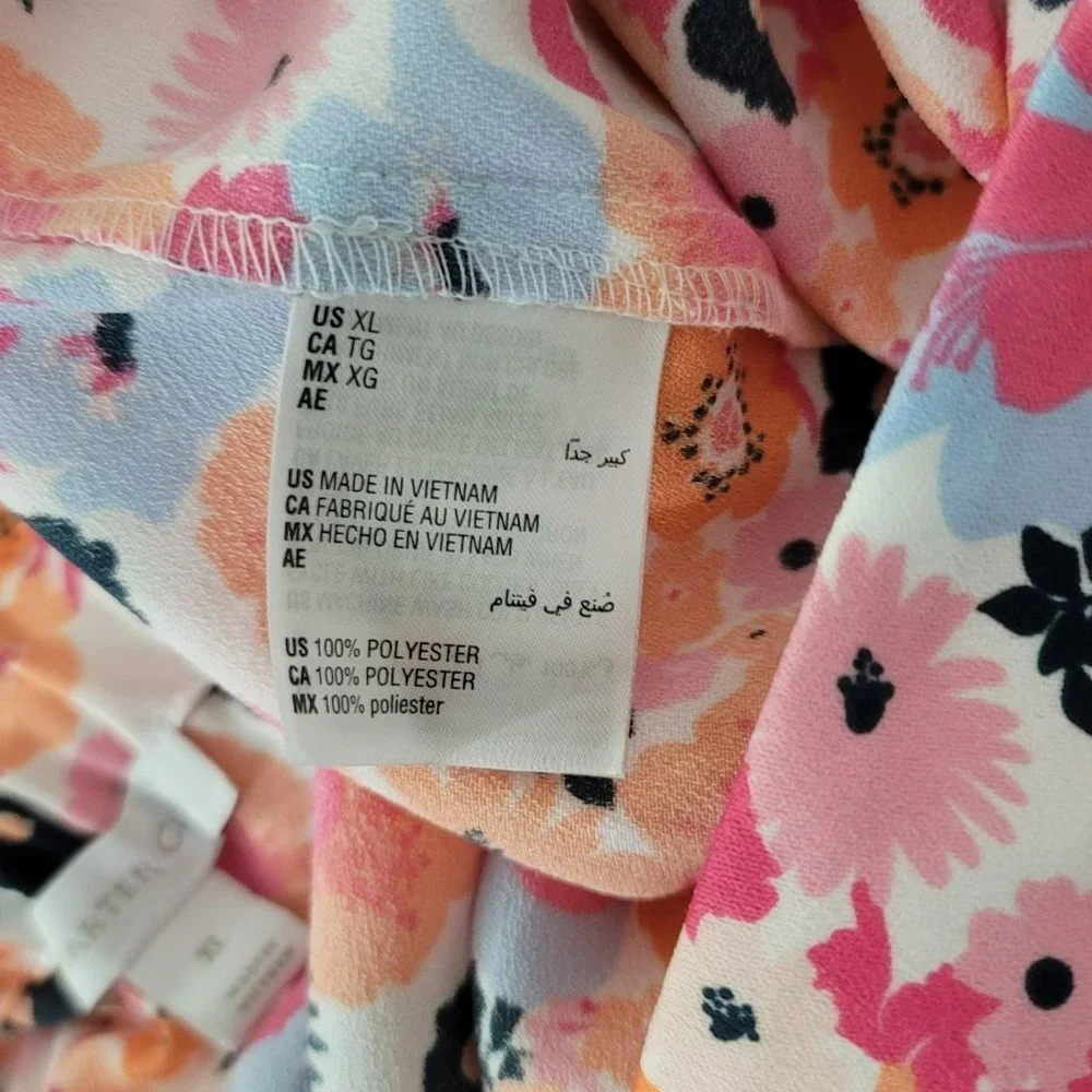 Charter Club XL Pull On Floral Skirt Elastic Waist Multicolor_5
